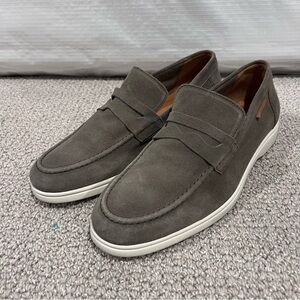 Rodd & Gunn Men Moana Loafer Shoes Size 12, 45 Green Gray Slip On Suede Leather